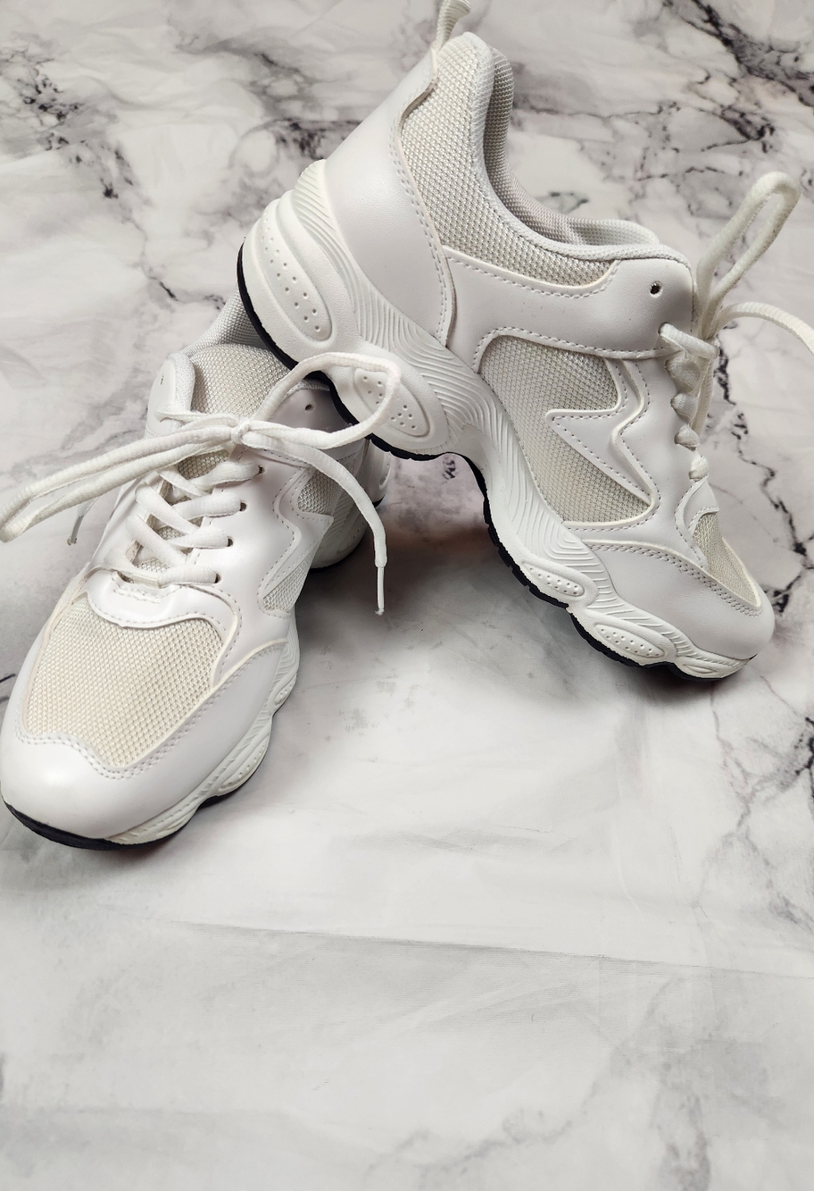 White Women's Chunky Trainer Sneakers Prettylittlething White Sz 8